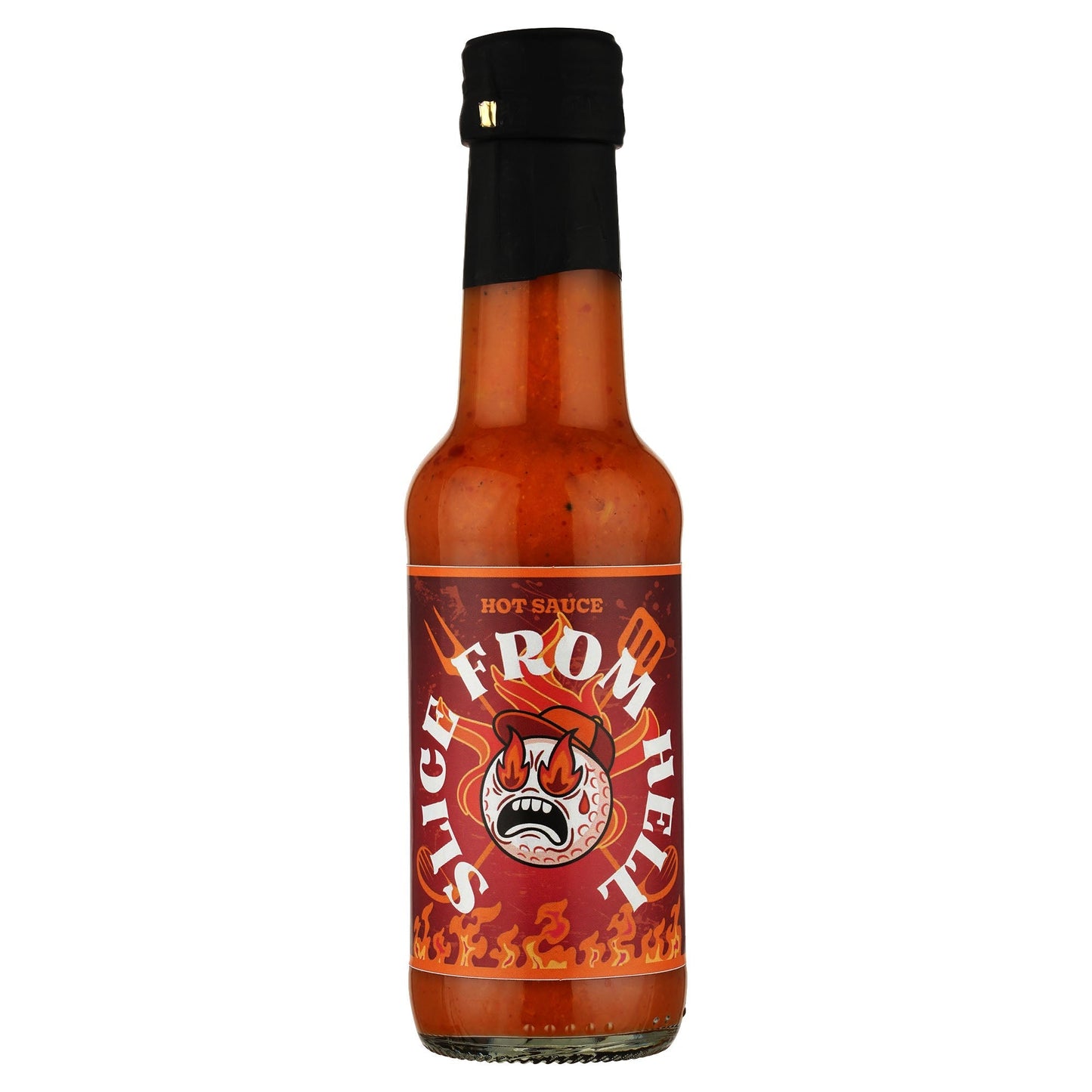 Capsi Slice from Hell scharfe Hot Sauce in 150 ml Flasche mit rotem Etikett und scharfem Chili-Design.