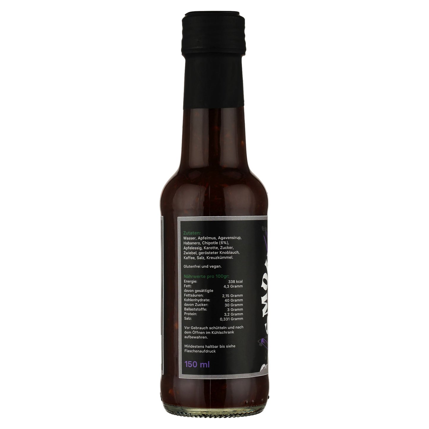 Capri Smokin' Greens BBQ Sauce in 150 ml Flasche, dunkle Sauce mit rauchigem Geschmack, perfekt für Grillgerichte