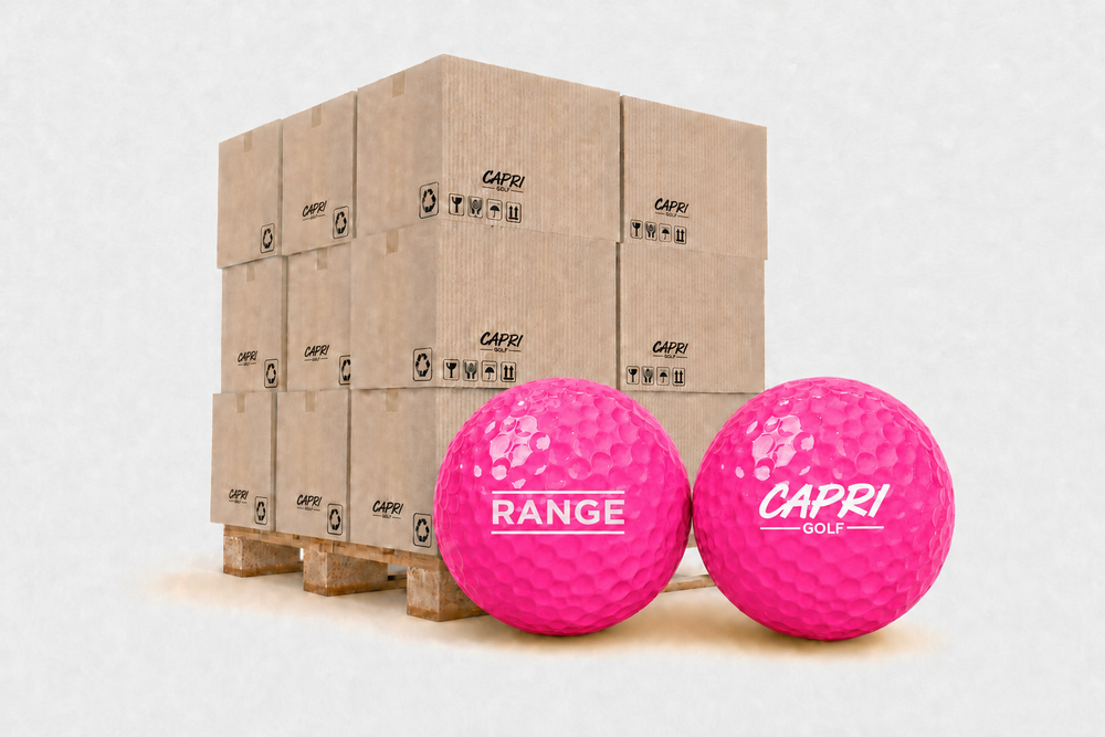 CAPRI Premium Performance Rangebälle in Pink mit Palettenverpackung