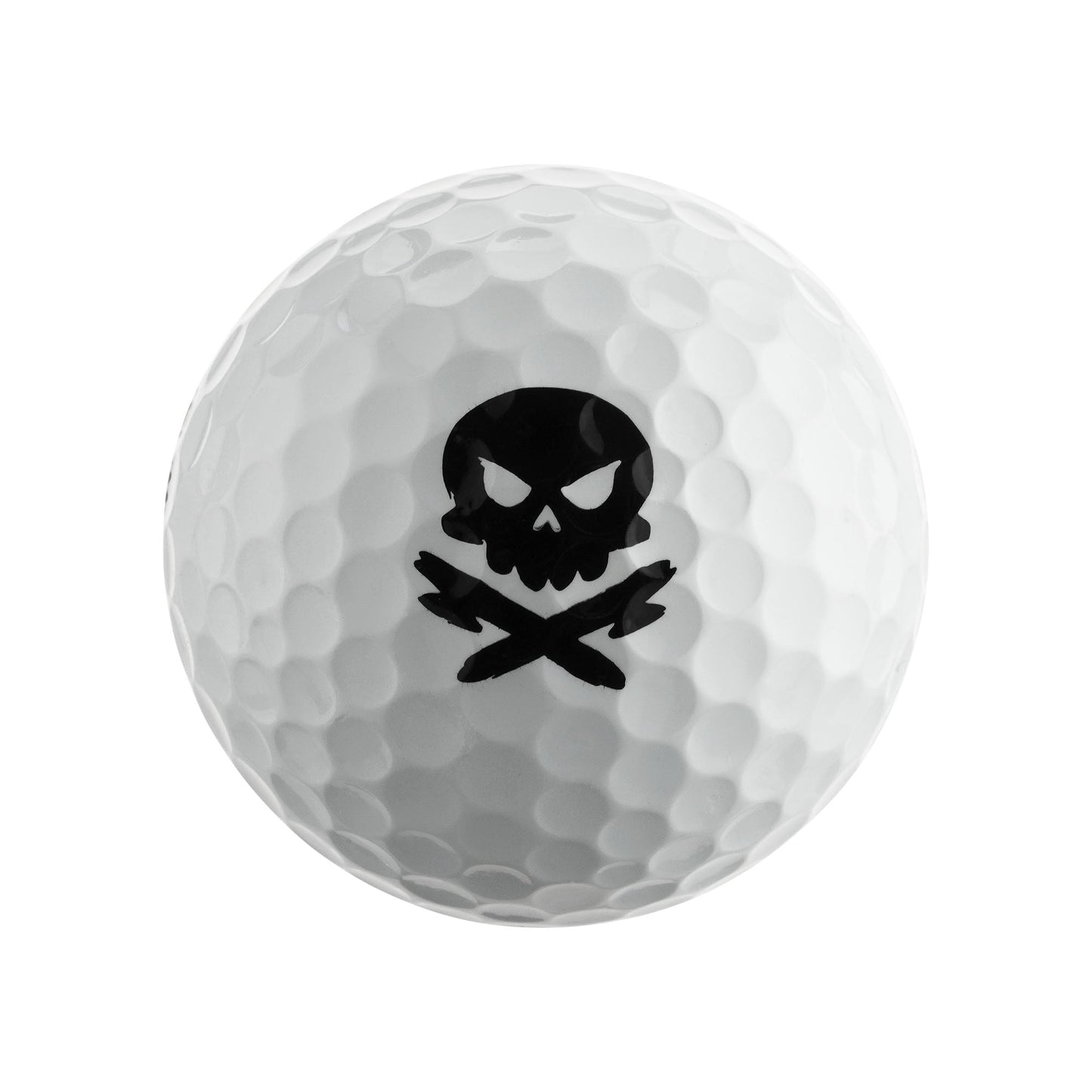 CAPRI Golf Eliminator Golfbälle im 12er Pack, mit Totenkopf-Logo, in praktischen 3er Sleeves, ideal für Golfspieler