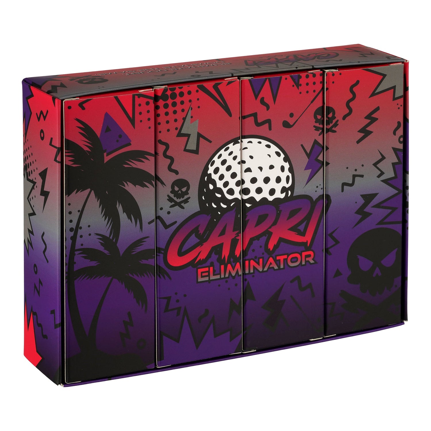 CAPRI Golf ELIMINATOR Golfbälle im 12er Pack, offene Verpackung mit vier 3er Sleeves, hochwertige Golfbälle für Spiel und Training