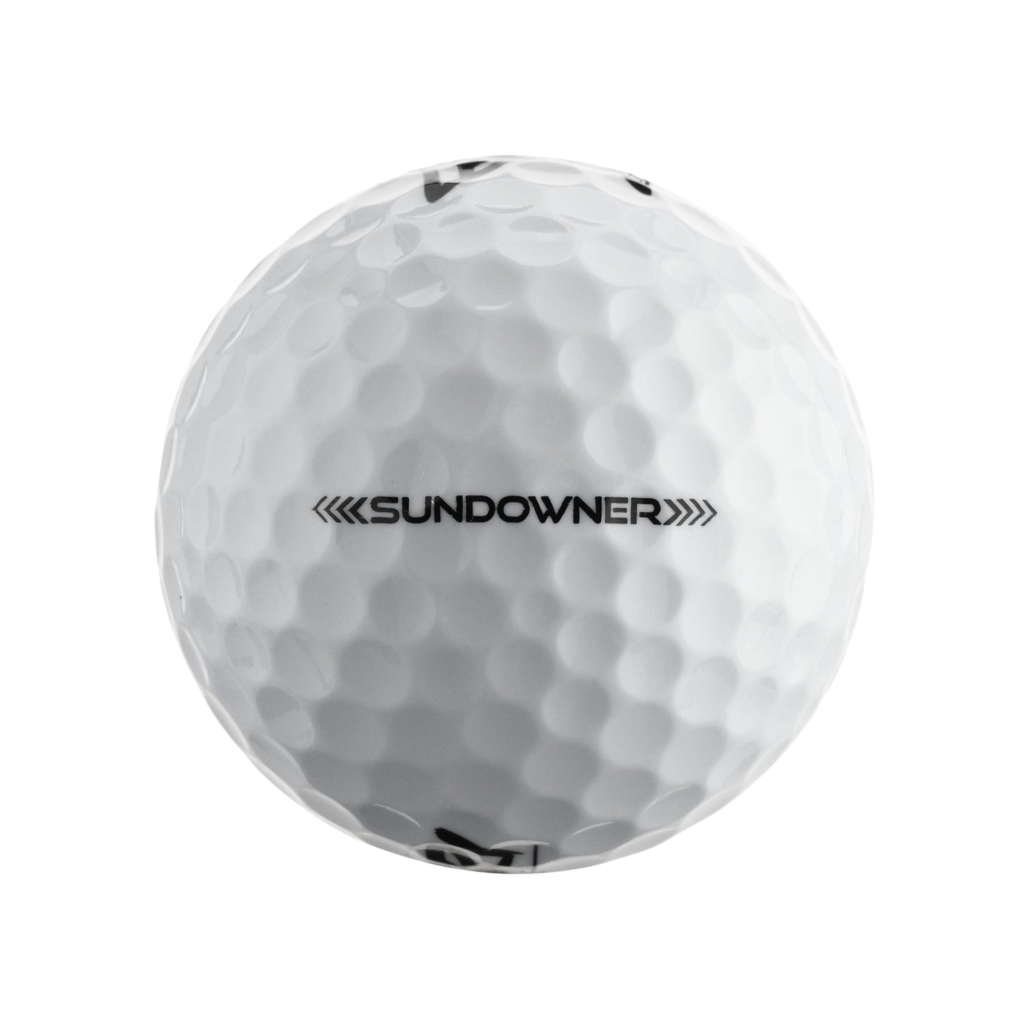 CAPRI Golf Sundowner Golfbälle, 12er Pack mit 4 Sleeves, weiße Golfbälle mit rotem Logo, für Spiel und Training