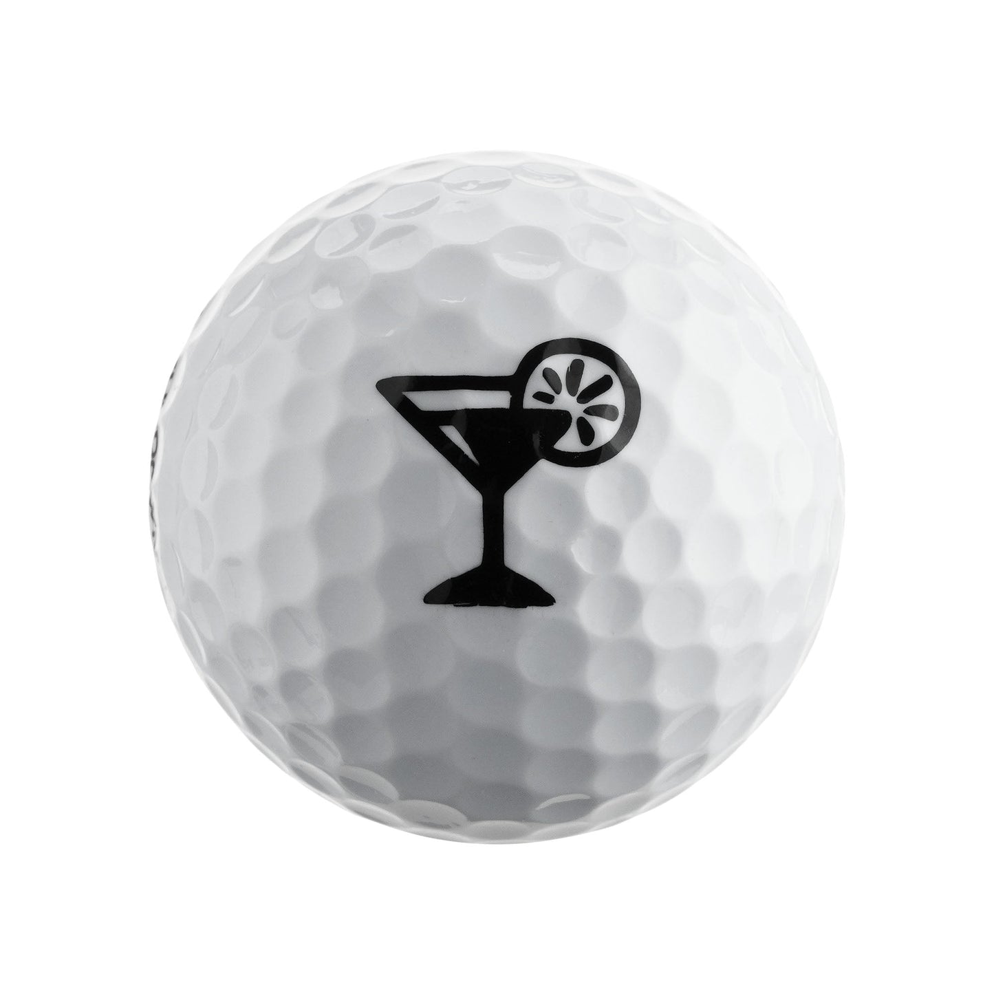 CAPRI Golf SUNDOWNER Golfbälle im 12er Pack, mit Cocktailglas-Design auf den Bällen, für Golf und Freizeit.