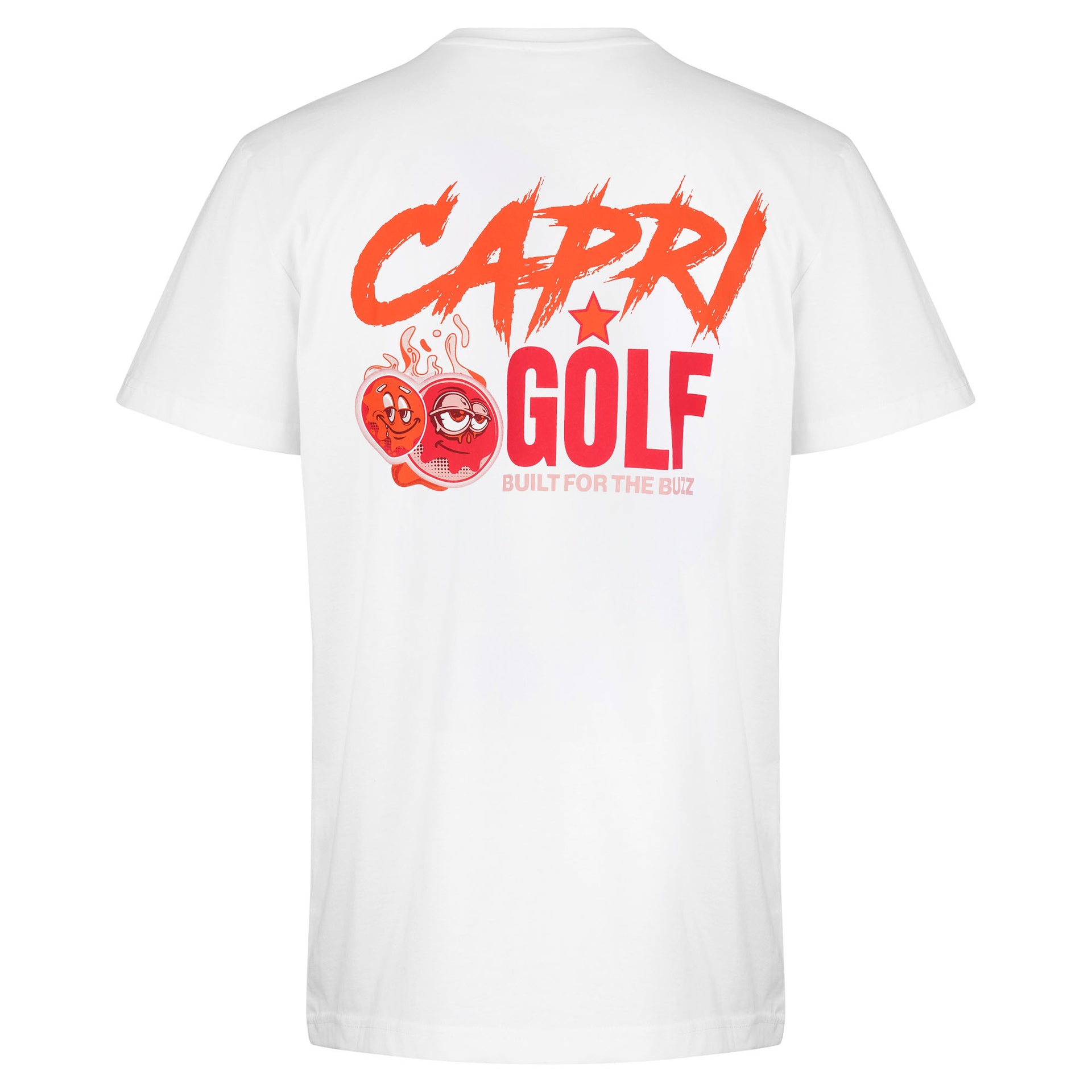 CAPRI-Statement T-Shirt – Built for the Buzz - weiß
