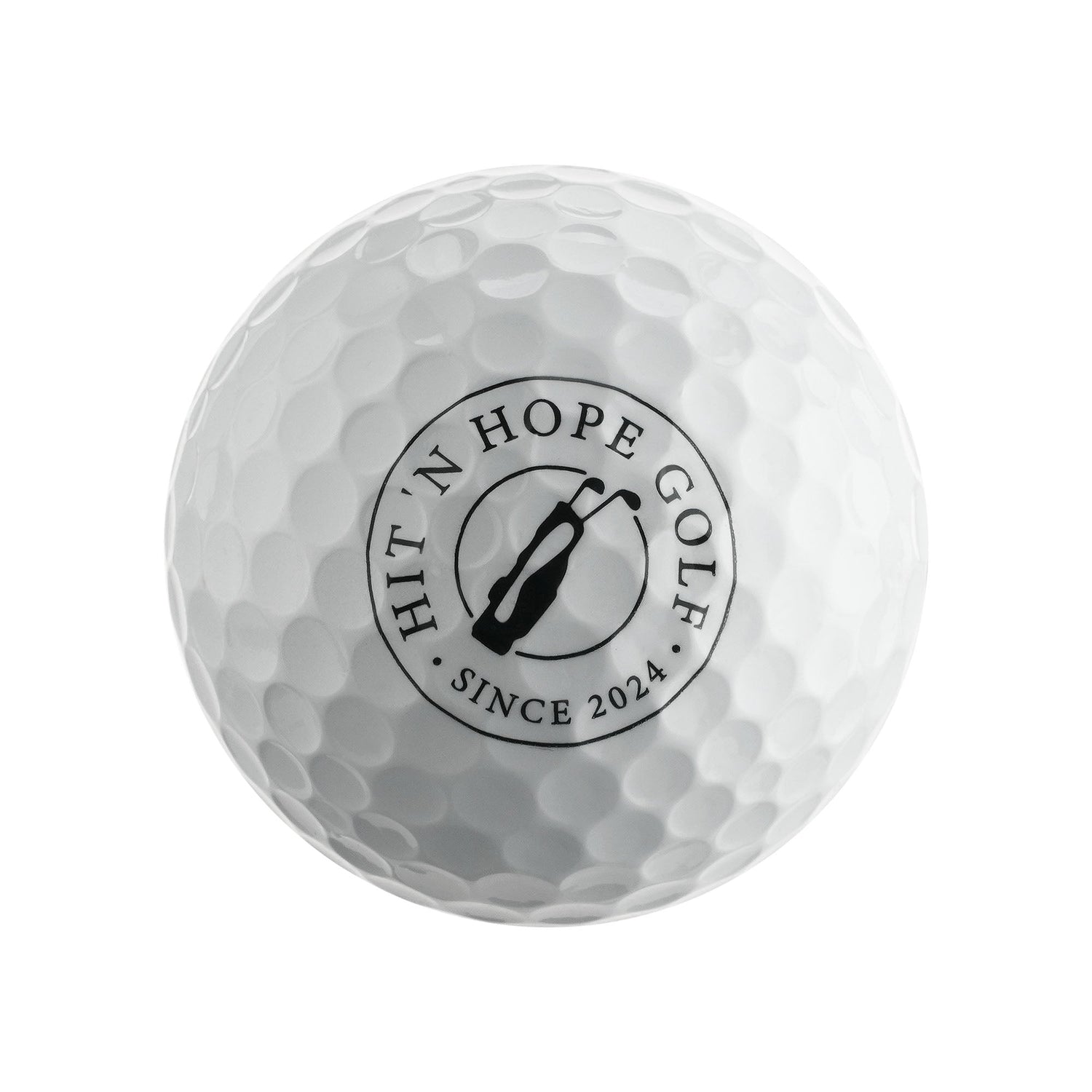 CAPRI Golf Hit'n Hope Golfbälle, 12er Pack mit Logo, 4x3er Sleeves für Golfspieler, hochwertige Golfbälle mit Logo-Design