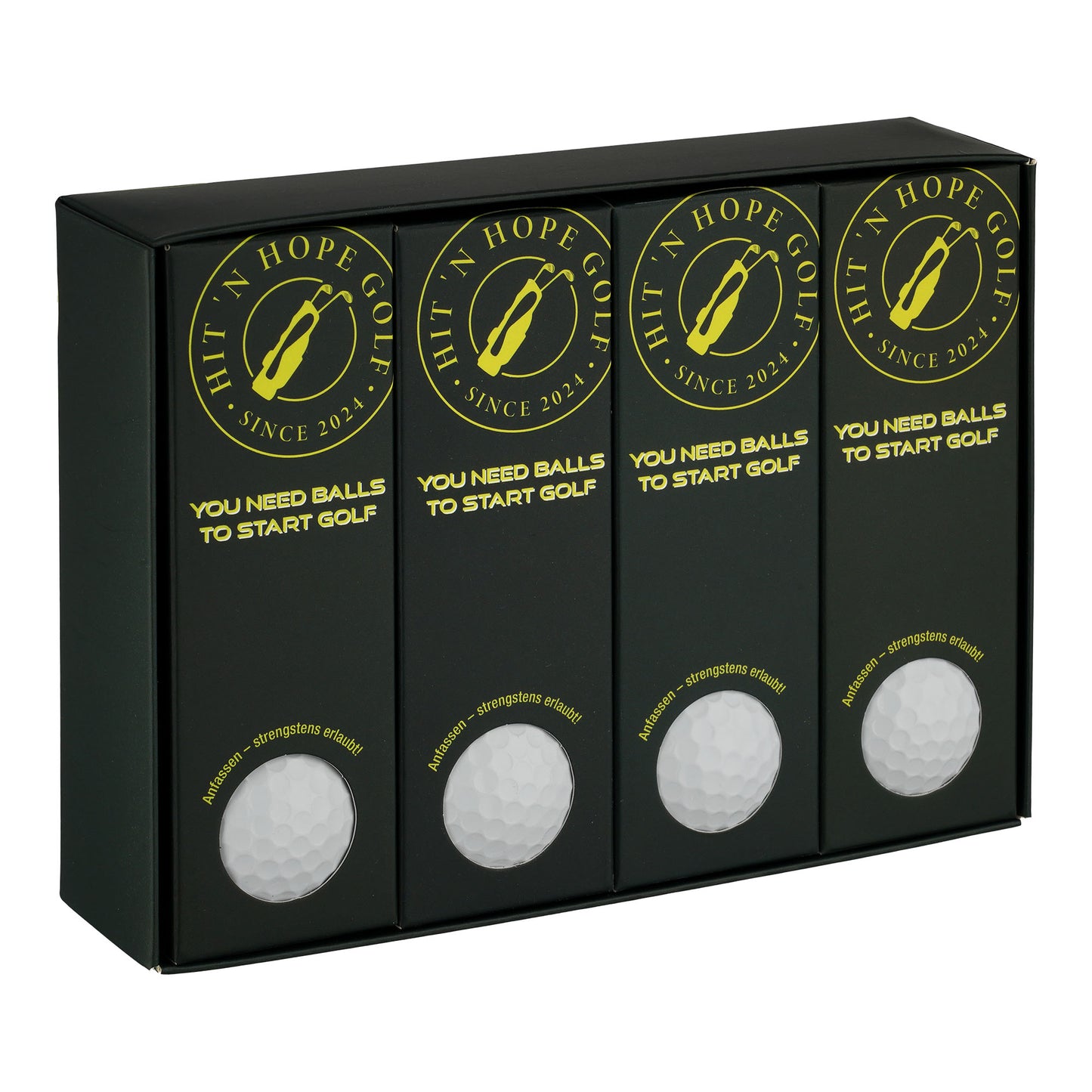 Hit'n Hope Golfbälle, 3-Schichten, 12-er Pack (4x3er Sleeves)