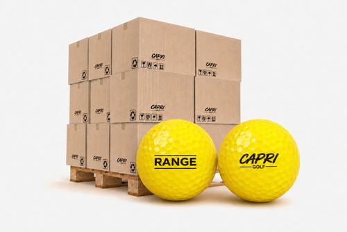 CAPRI Premium Performance Rangebälle in Gelb mit Palettenverpackung