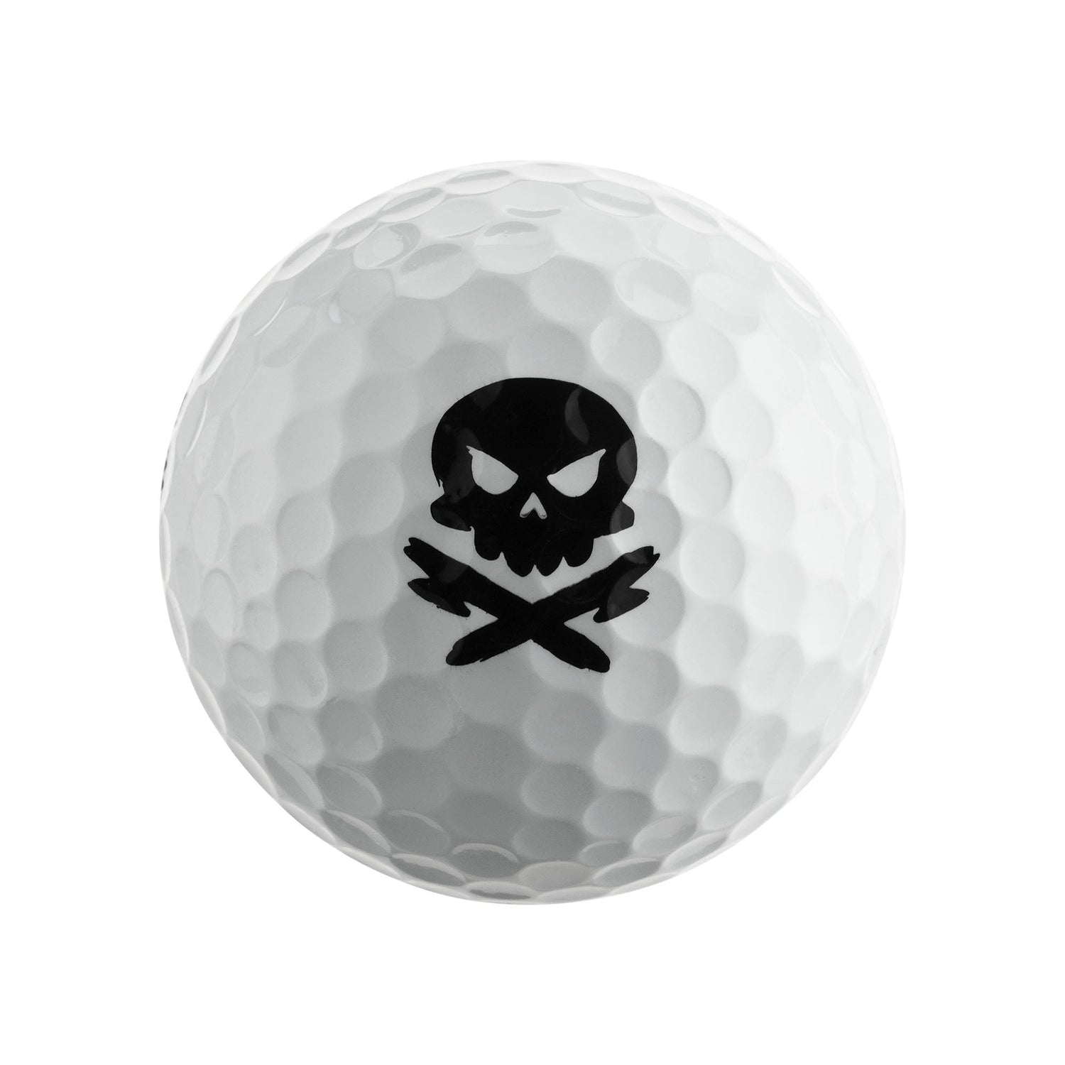 CAPRI Golf Eliminator Golfbälle im 12er Pack, mit Totenkopf-Design, in 4x3er Sleeves, geeignet für Golfspieler