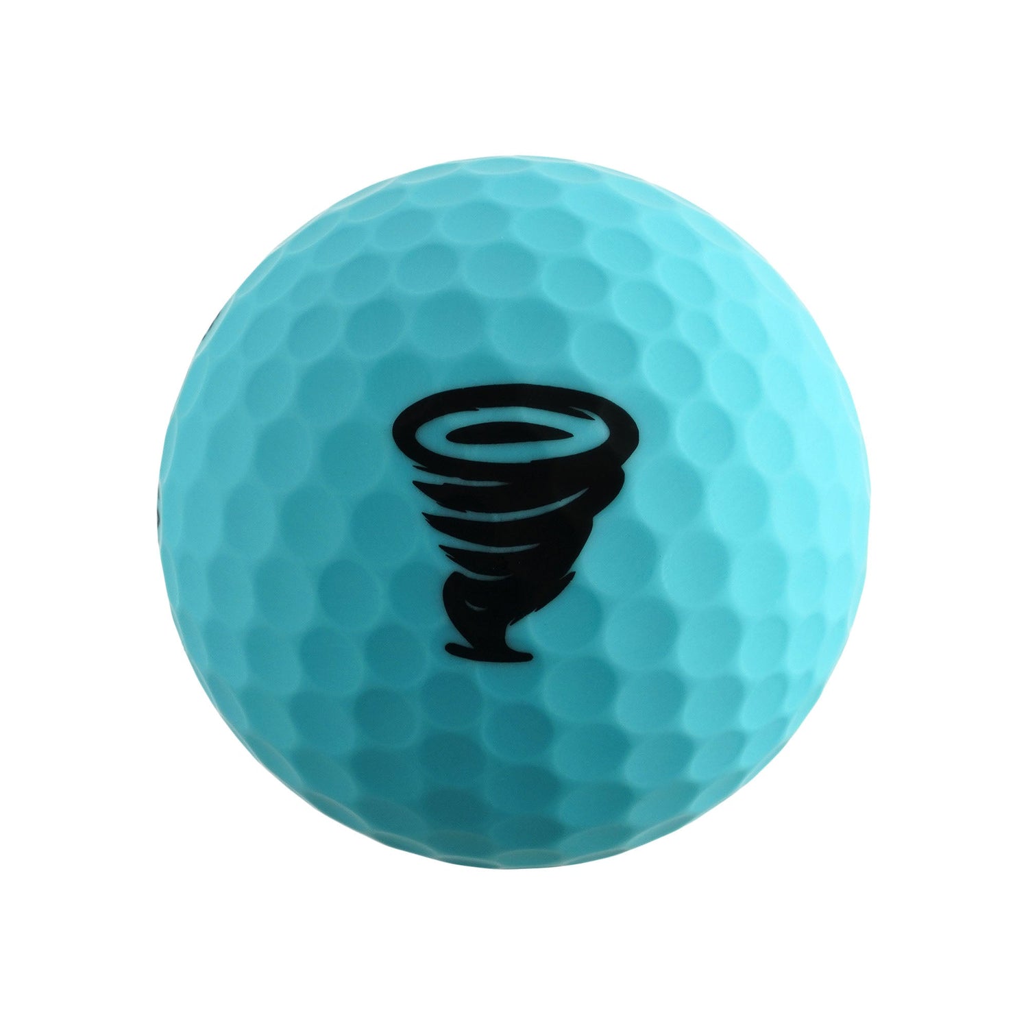 CAPRI Golf Hurricane Golfbälle im 12er Pack, 4x3er Sleeves, mit windähnlichem Logo auf weißem Hintergrund